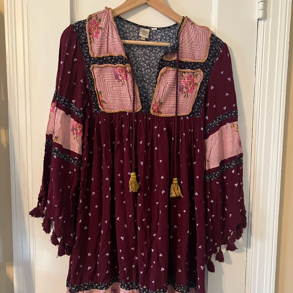 Free People Anthropologie Seen Worn Kept Summer Dress XS